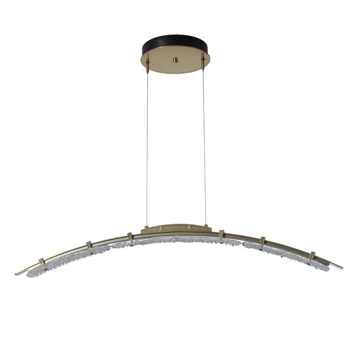 Hubbardton Forge 137586-LED-STND-86-ZM0749 LED Pendant, Modern Brass