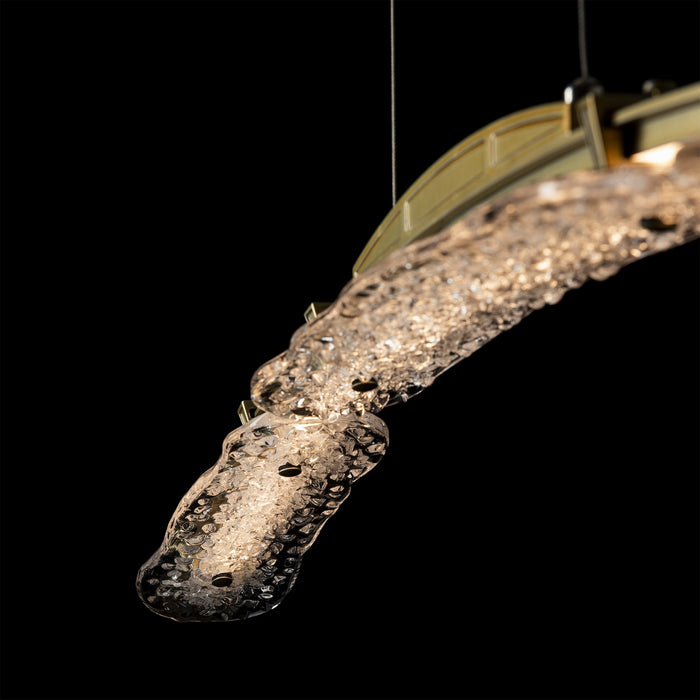 Hubbardton Forge 137586-LED-STND-86-ZM0749 LED Pendant, Modern Brass