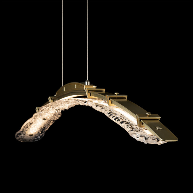 Hubbardton Forge 137586-LED-STND-86-ZM0749 LED Pendant, Modern Brass