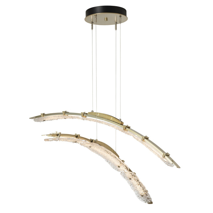Hubbardton Forge 137587-LED-STND-86-ZM0749 LED Pendant, Modern Brass