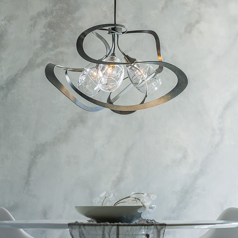 Hubbardton Forge 137855-SKT-MULT-07-ZM0621 Three Light Pendant, Dark Smoke