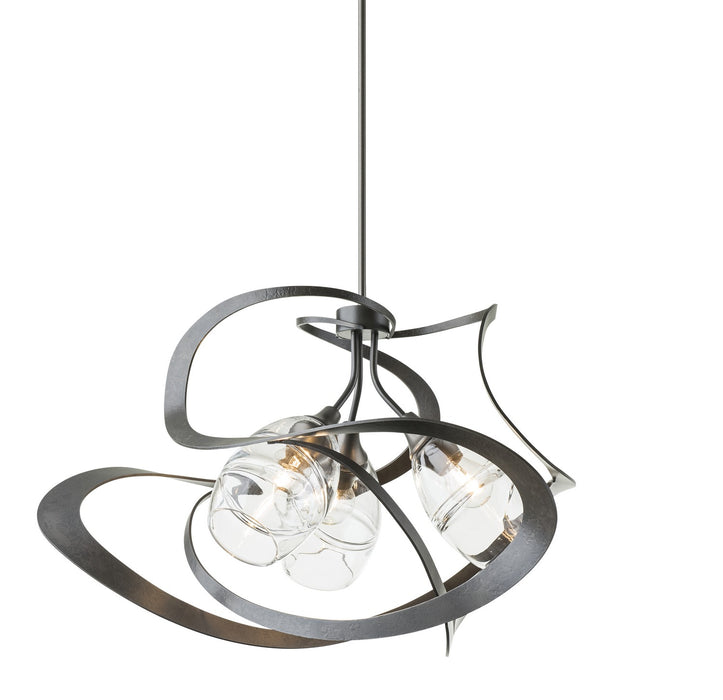 Hubbardton Forge 137855-SKT-MULT-07-ZM0621 Three Light Pendant, Dark Smoke