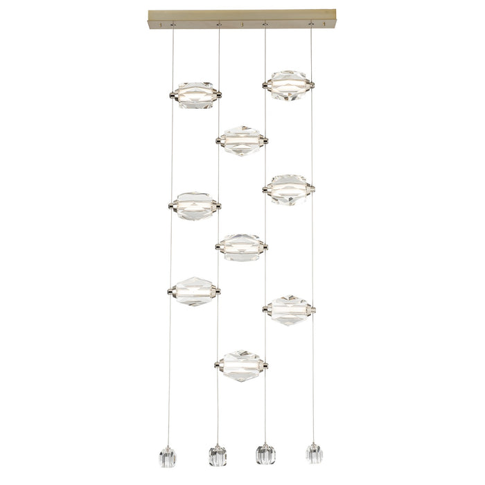 Hubbardton Forge 139056-LED-STND-86-CR LED Pendant, Modern Brass