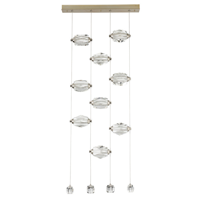 Hubbardton Forge 139056-LED-STND-86-CR LED Pendant, Modern Brass