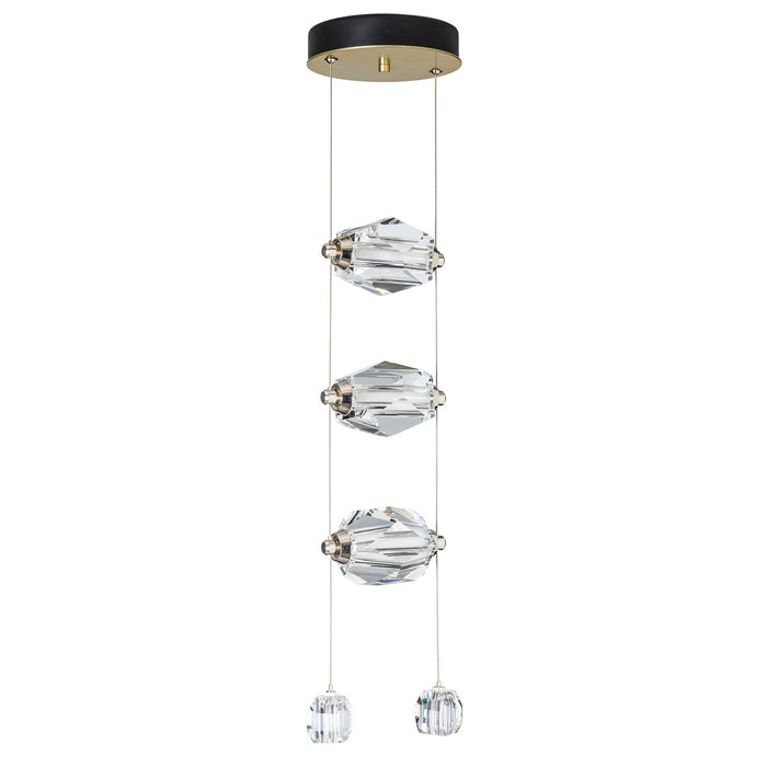 Hubbardton Forge 139058-LED-STND-86-CR LED Pendant, Modern Brass