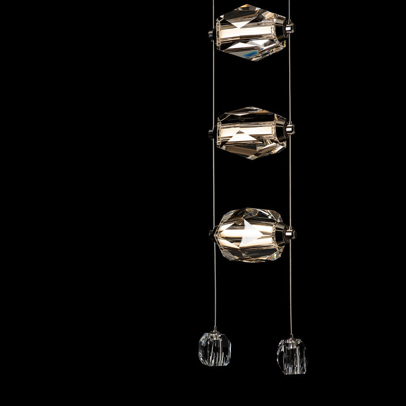 Hubbardton Forge 139058-LED-STND-86-CR LED Pendant, Modern Brass