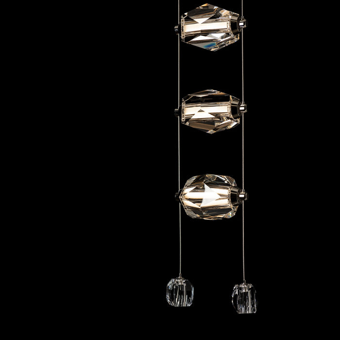 Hubbardton Forge 139058-LED-STND-86-CR LED Pendant, Modern Brass
