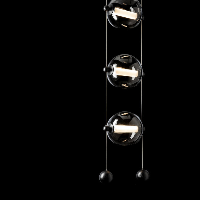 Hubbardton Forge 139059-LED-STND-10-YL0668 LED Pendant, Black
