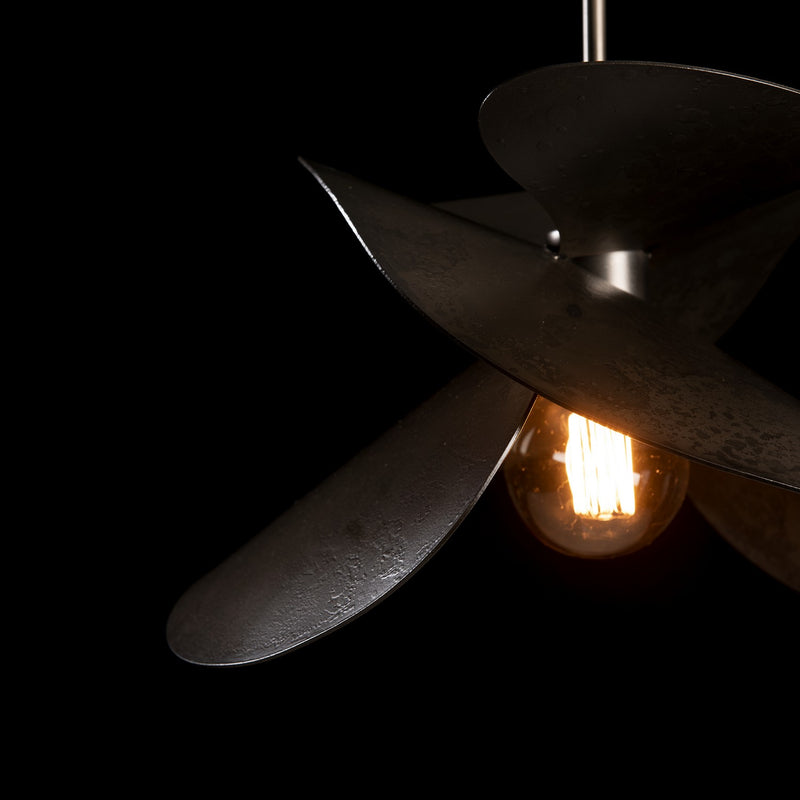 Hubbardton Forge 139450-SKT-MULT-07 One Light Pendant, Dark Smoke