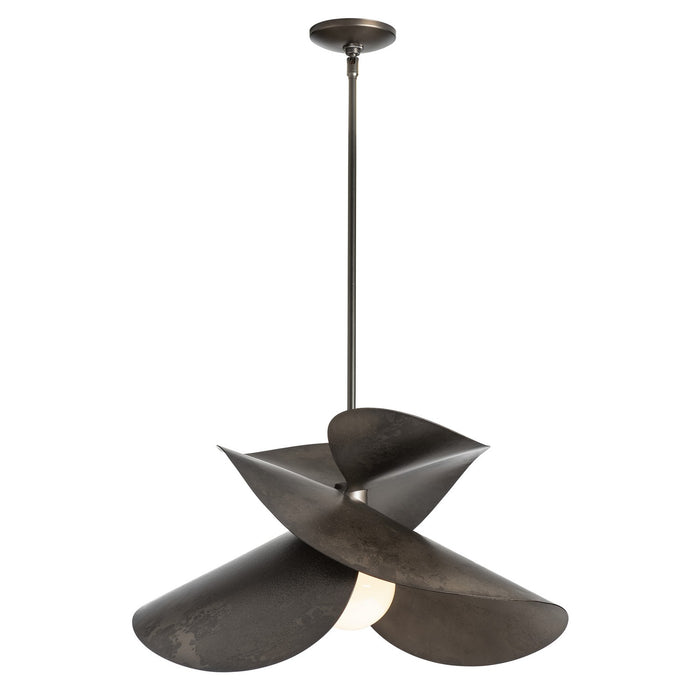 Hubbardton Forge 139455-SKT-MULT-07 One Light Pendant, Dark Smoke