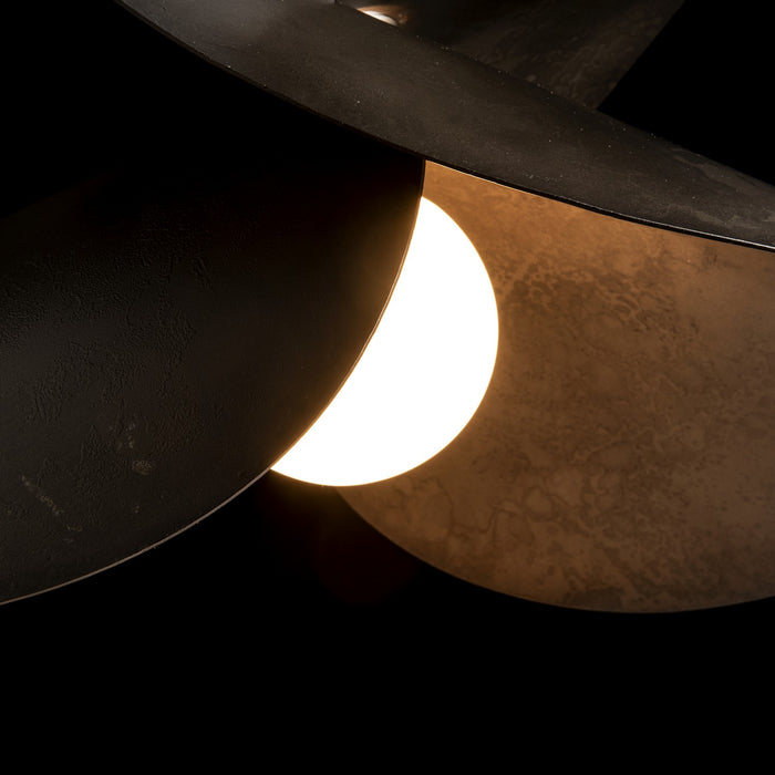 Hubbardton Forge 139455-SKT-MULT-07 One Light Pendant, Dark Smoke