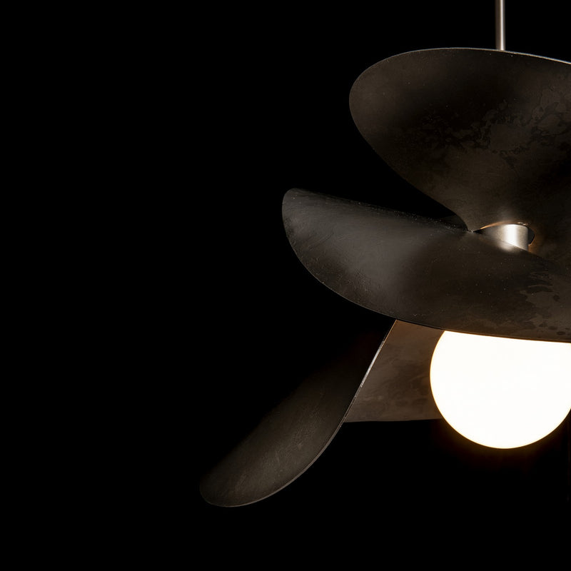 Hubbardton Forge 139455-SKT-MULT-07 One Light Pendant, Dark Smoke