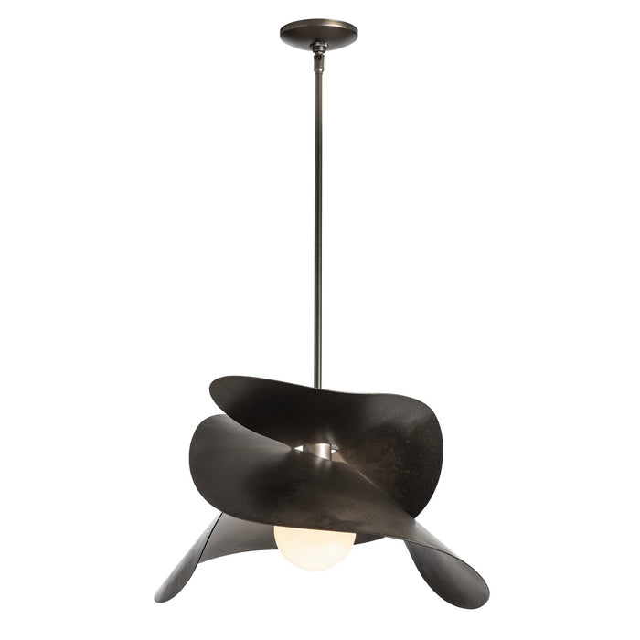 Hubbardton Forge 139455-SKT-MULT-07 One Light Pendant, Dark Smoke