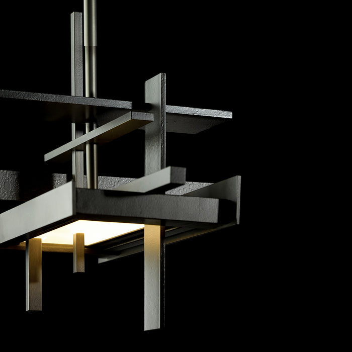 Hubbardton Forge 139718-LED-MULT-07 LED Pendant, Dark Smoke