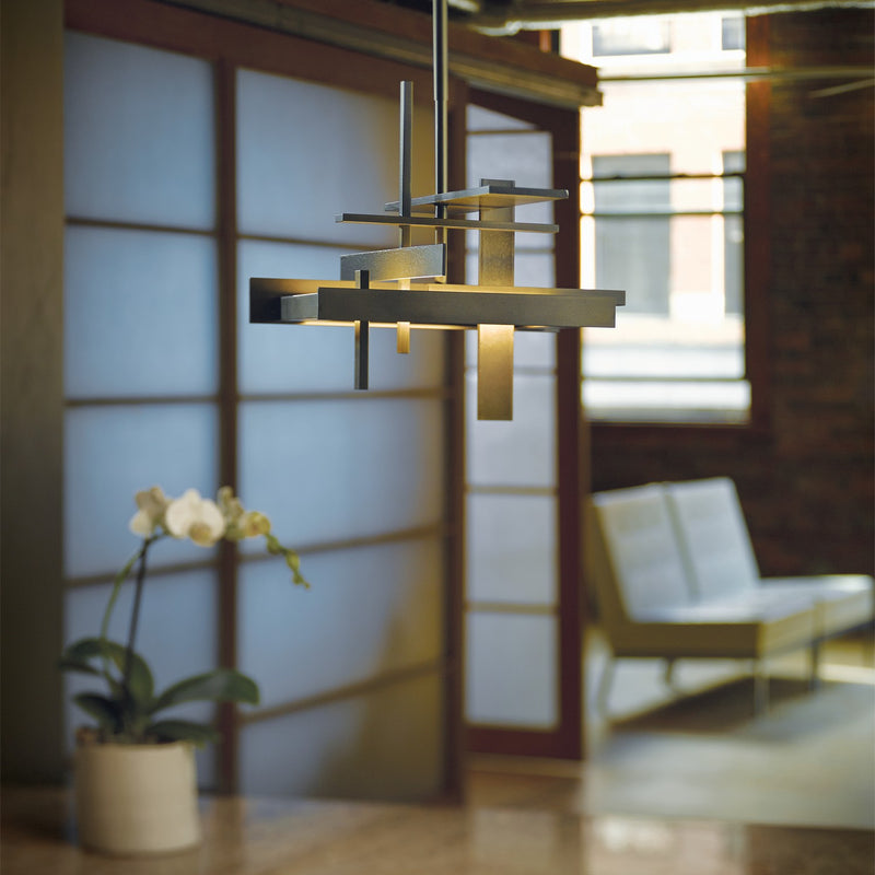 Hubbardton Forge 139718-LED-MULT-07 LED Pendant, Dark Smoke
