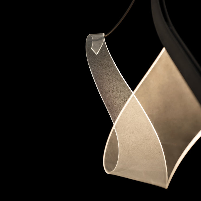 Hubbardton Forge 139825-LED-MULT-07 LED Pendant, Dark Smoke