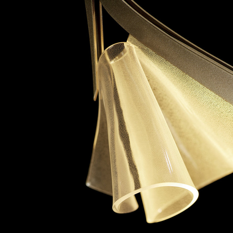 Hubbardton Forge 139845-LED-MULT-84 LED Pendant, Soft Gold