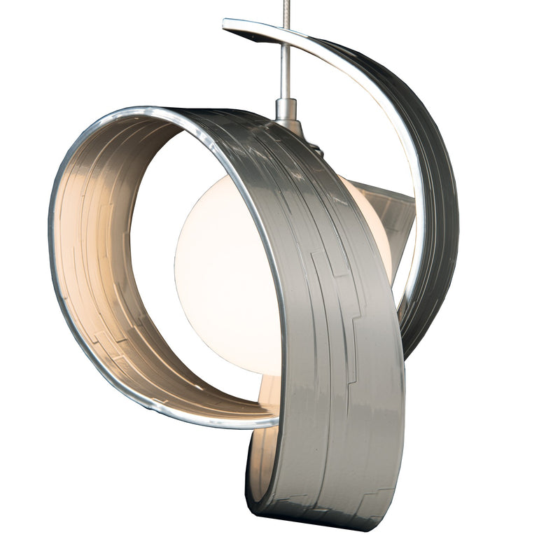 Hubbardton Forge 161186-SKT-STND-85-GG0711 LED Pendant, Sterling