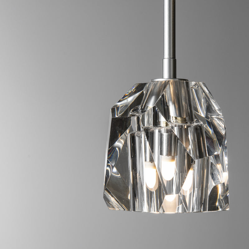 Hubbardton Forge 181061-SKT-MULT-85-CR One Light Pendant, Sterling