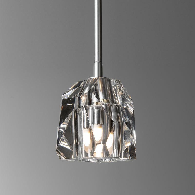 Hubbardton Forge 181061-SKT-MULT-85-CR One Light Pendant, Sterling