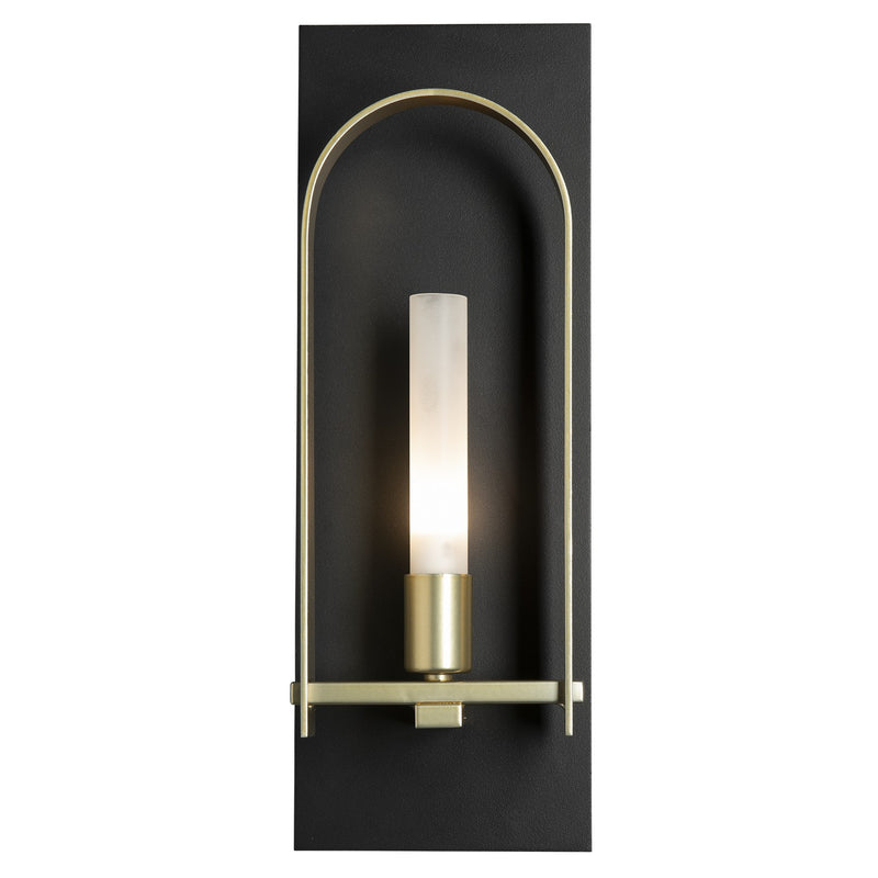 Hubbardton Forge 201070-SKT-10-86-FD0462 One Light Wall Sconce, Black