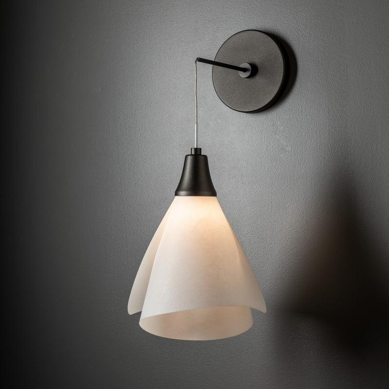 Hubbardton Forge 201391-SKT-14-SH1987 LED Wall Sconce, Oil Rubbed Bronze