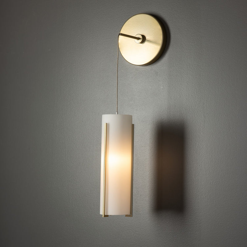 Hubbardton Forge 201394-SKT-86-GG0065 LED Wall Sconce, Modern Brass