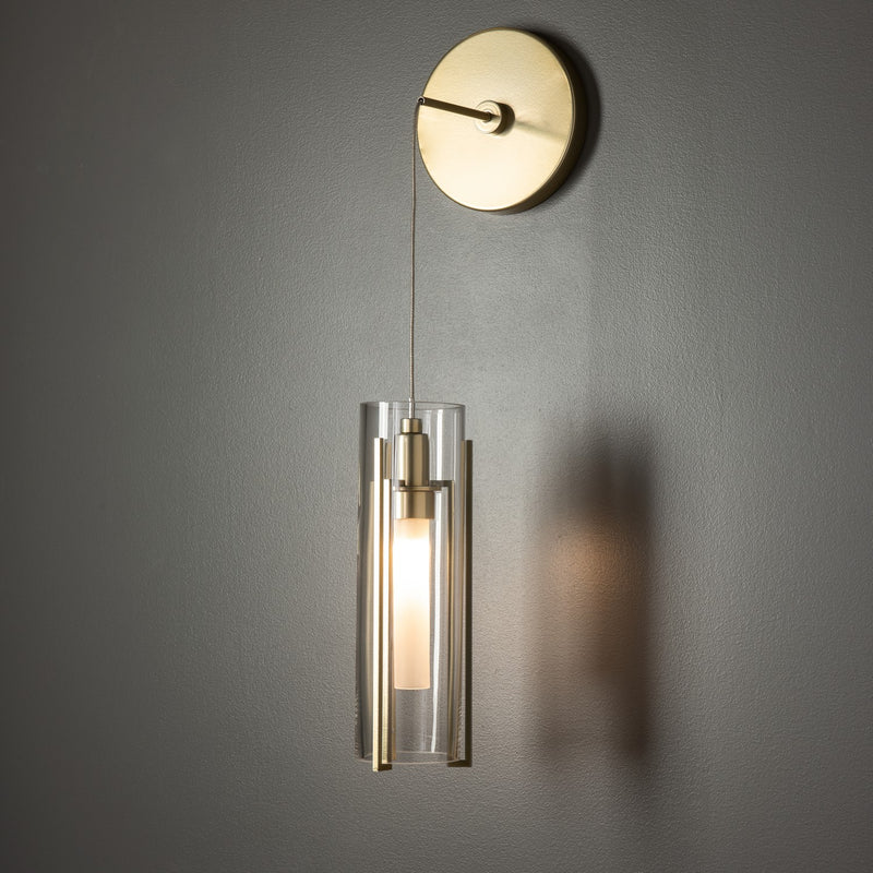 Hubbardton Forge 201394-SKT-86-ZM0065 LED Wall Sconce, Modern Brass