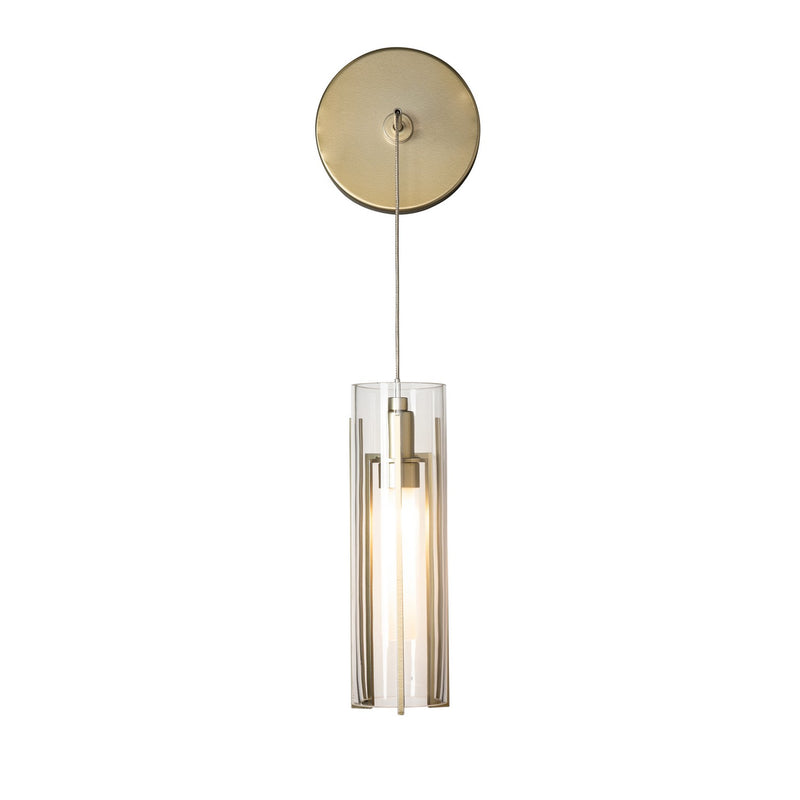 Hubbardton Forge 201394-SKT-86-ZM0065 LED Wall Sconce, Modern Brass