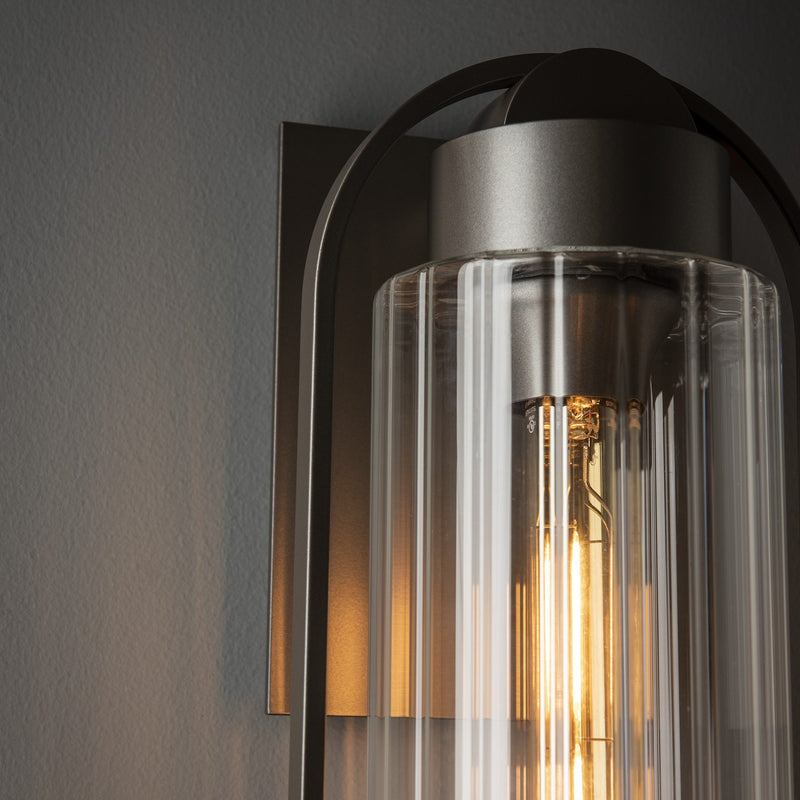 Hubbardton Forge 302556-SKT-77-ZM0742 One Light Outdoor Wall Sconce, Coastal Dark Smoke