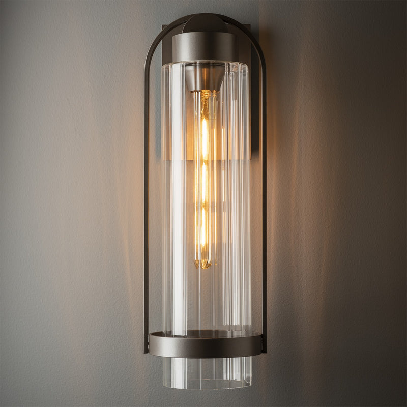 Hubbardton Forge 302556-SKT-77-ZM0742 One Light Outdoor Wall Sconce, Coastal Dark Smoke