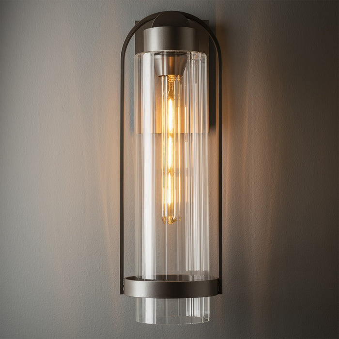 Hubbardton Forge 302556-SKT-77-ZM0742 One Light Outdoor Wall Sconce, Coastal Dark Smoke