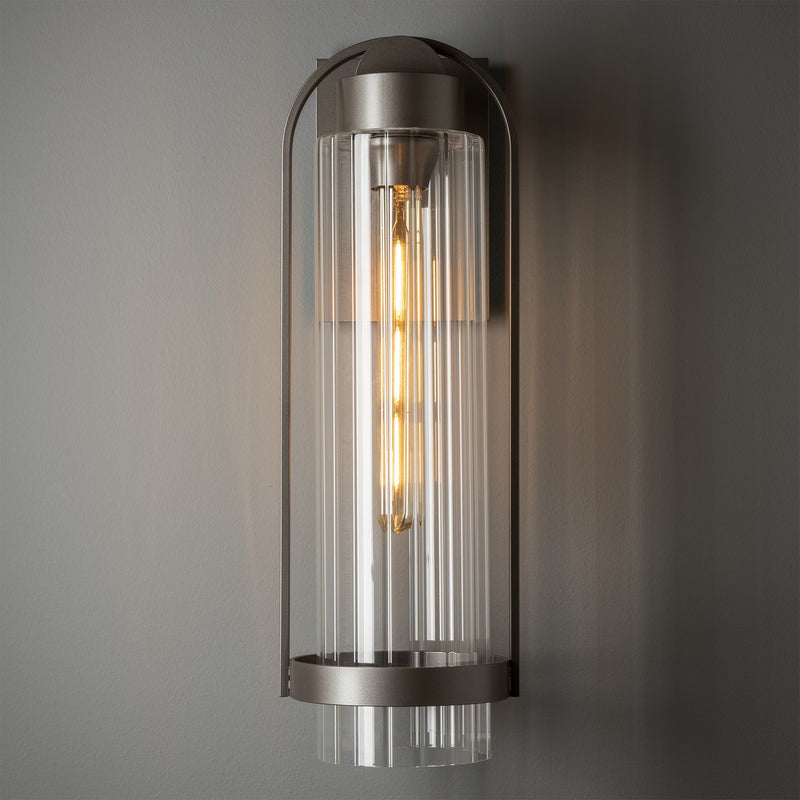 Hubbardton Forge 302556-SKT-77-ZM0742 One Light Outdoor Wall Sconce, Coastal Dark Smoke