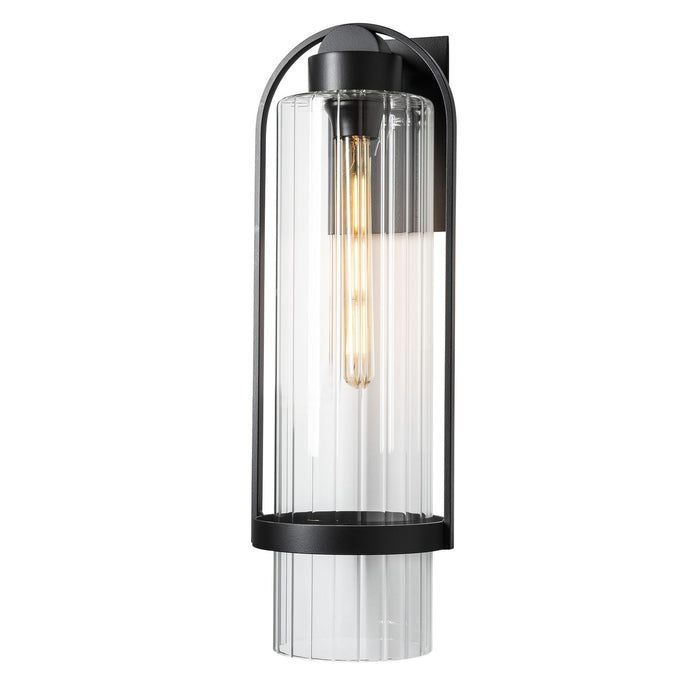 Hubbardton Forge 302557-SKT-80-ZM0743 One Light Outdoor Wall Sconce, Coastal Black