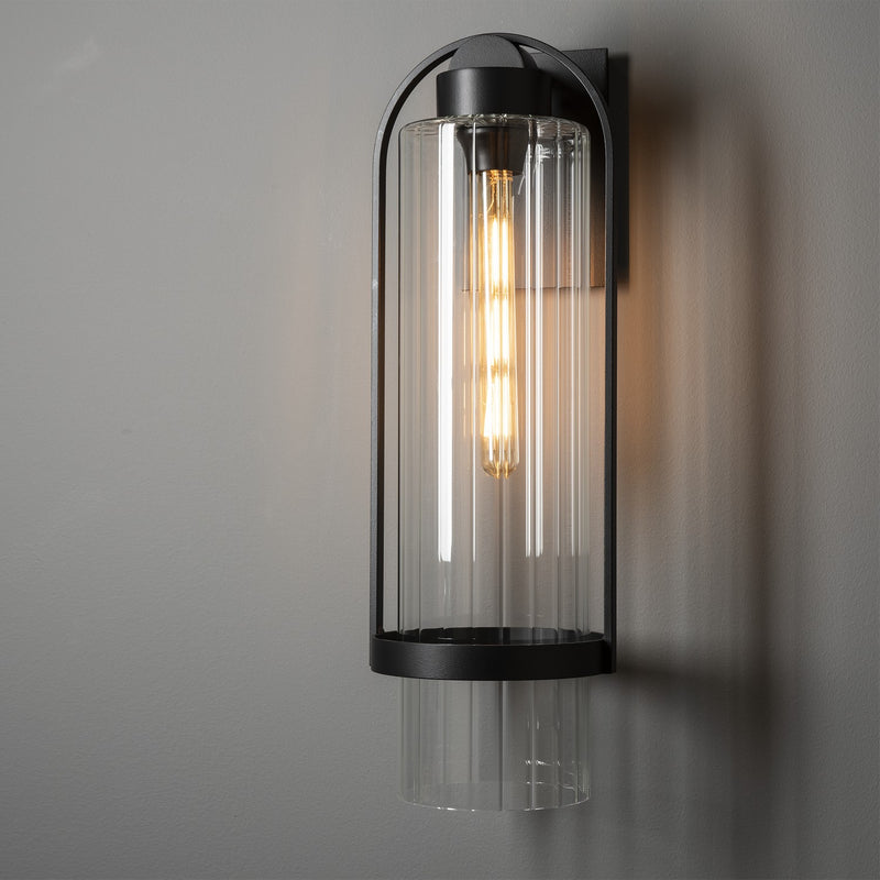 Hubbardton Forge 302557-SKT-80-ZM0743 One Light Outdoor Wall Sconce, Coastal Black