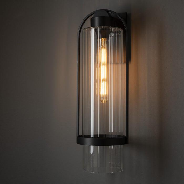 Hubbardton Forge 302557-SKT-80-ZM0743 One Light Outdoor Wall Sconce, Coastal Black