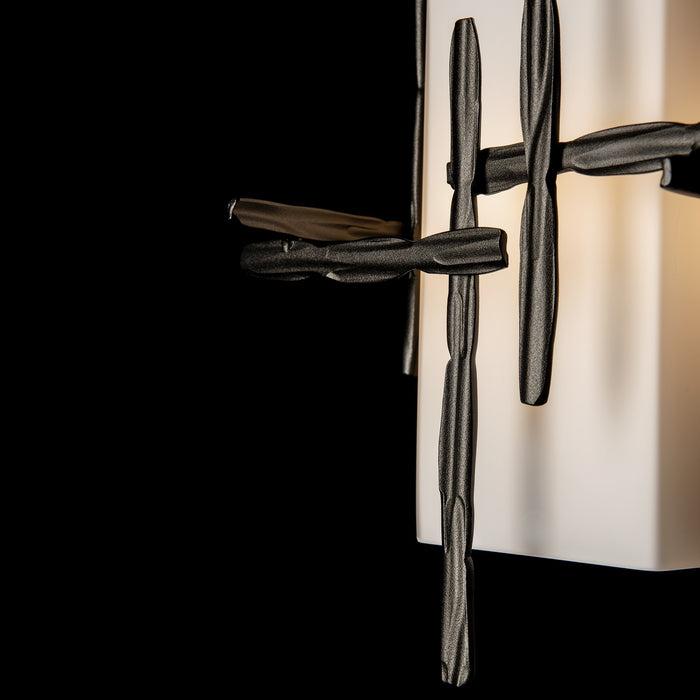Hubbardton Forge 302580-SKT-14-GG0111 One Light Outdoor Wall Sconce, Coastal Oil Rubbed Bronze
