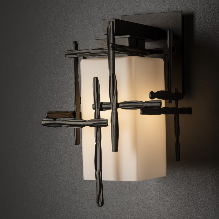 Hubbardton Forge 302580-SKT-14-GG0111 One Light Outdoor Wall Sconce, Coastal Oil Rubbed Bronze