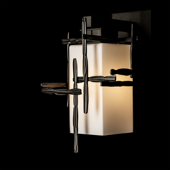 Hubbardton Forge 302580-SKT-14-GG0111 One Light Outdoor Wall Sconce, Coastal Oil Rubbed Bronze