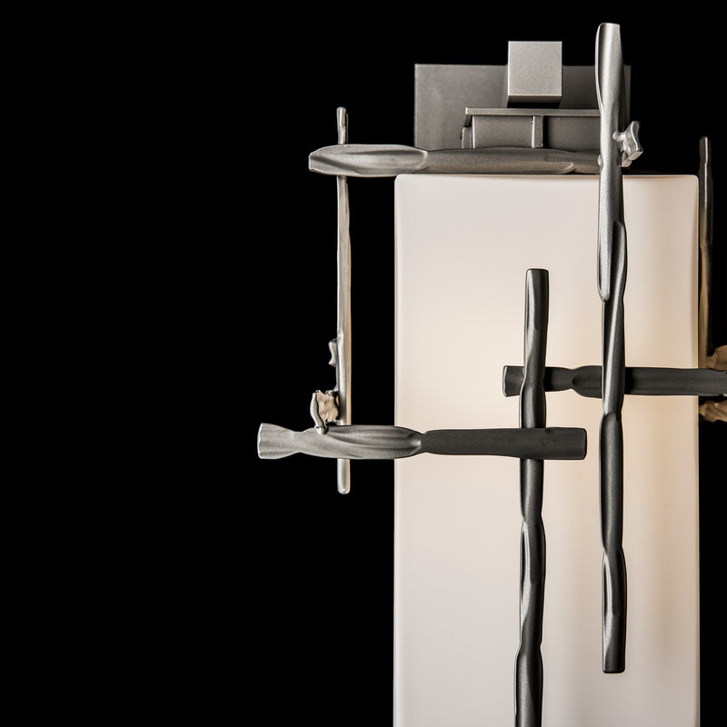 Hubbardton Forge 302581-SKT-78-GG0093 One Light Outdoor Wall Sconce, Coastal Burnished Steel