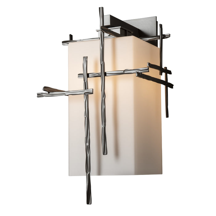 Hubbardton Forge 302583-SKT-77-GG0707 One Light Outdoor Wall Sconce, Coastal Dark Smoke