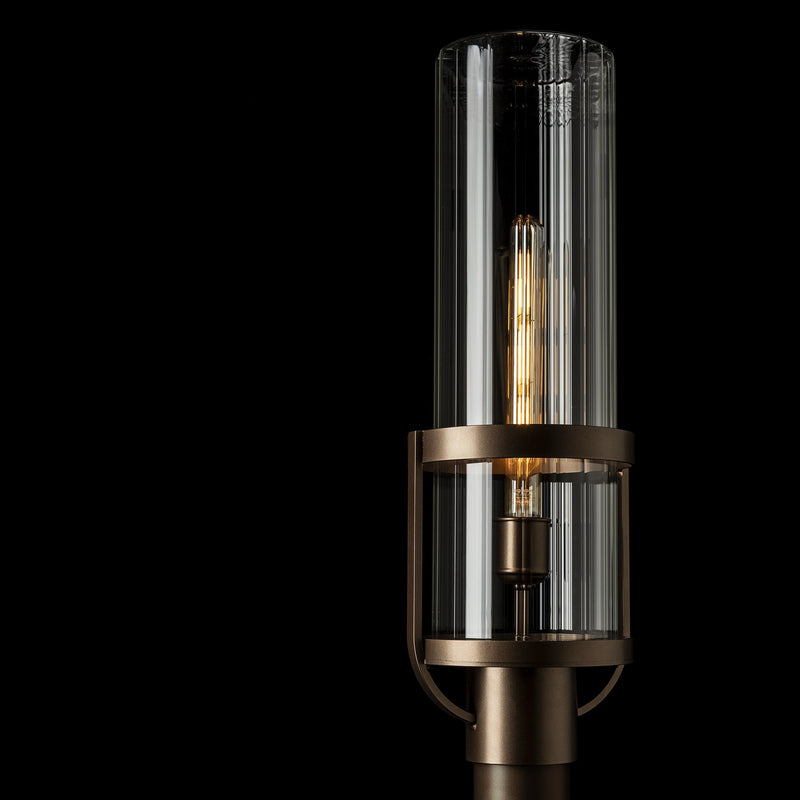Hubbardton Forge 342025-SKT-75-ZM0745 One Light Outdoor Post Mount, Coastal Bronze