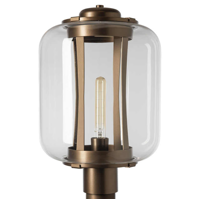 Hubbardton Forge 342554-SKT-75-ZM0746 One Light Outdoor Post Mount, Coastal Bronze