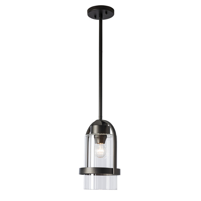 Hubbardton Forge 362555-SKT-MULT-14-ZM0744 One Light Outdoor Pendant, Coastal Oil Rubbed Bronze