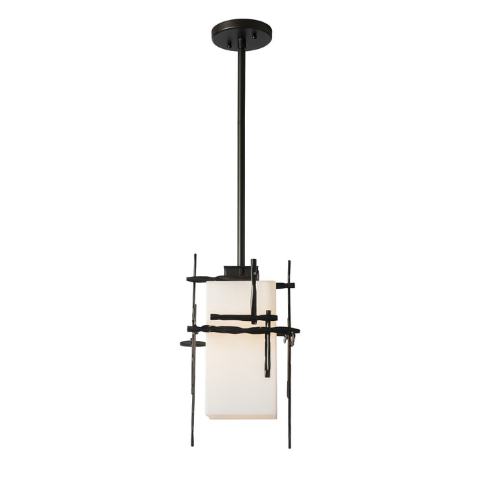 Hubbardton Forge 363015-SKT-MULT-14-GG0093 One Light Outdoor Pendant, Coastal Oil Rubbed Bronze