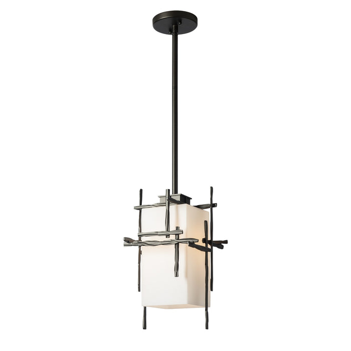 Hubbardton Forge 363015-SKT-MULT-14-GG0093 One Light Outdoor Pendant, Coastal Oil Rubbed Bronze
