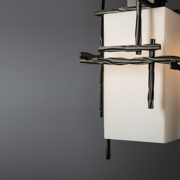 Hubbardton Forge 363015-SKT-MULT-14-GG0093 One Light Outdoor Pendant, Coastal Oil Rubbed Bronze