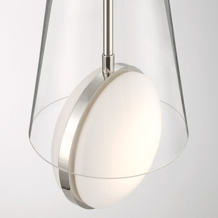 Eurofase 45609-028 LED Pendant, Polished Nickel