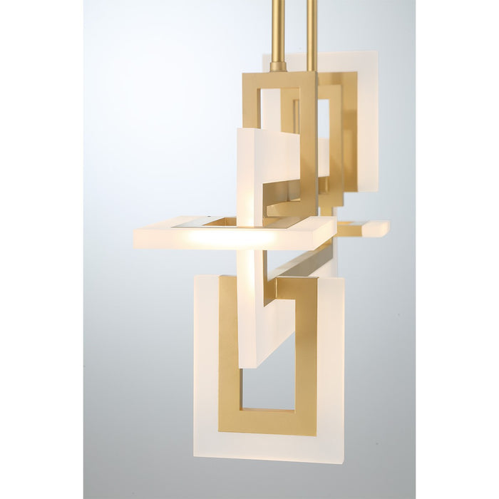 Eurofase 45718-014 LED Chandelier, Gold