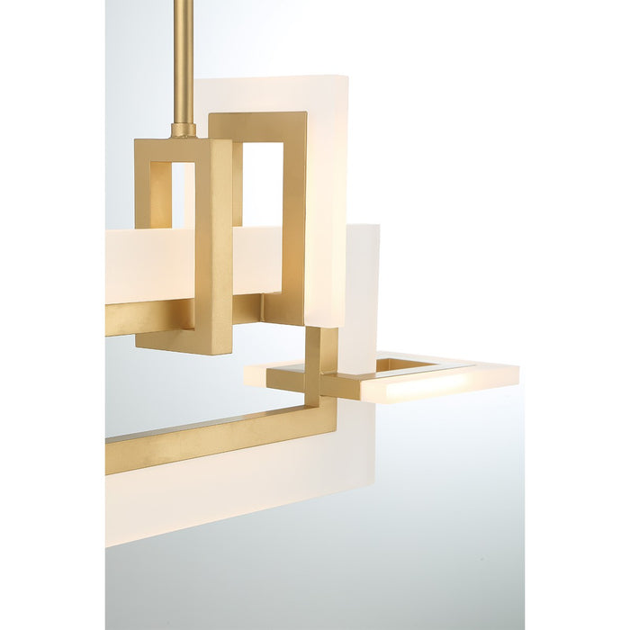 Eurofase 45718-014 LED Chandelier, Gold